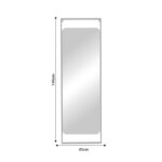 Καθρέπτης Piza Inart μαύρο μέταλλο 45x2x140εκ - Image 2