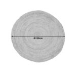 Χαλί Solon Inart μπεζ γιούτα  Φ150x1εκ - Image 2