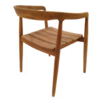 Πολυθρόνα Noody pakoworld teak ξύλο σε φυσική απόχρωση 58x54x75εκ - Image 2
