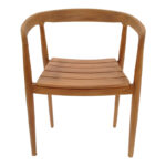 Πολυθρόνα Noody pakoworld teak ξύλο σε φυσική απόχρωση 58x54x75εκ - Image 4