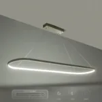 GLOBOSTAR® BOLIVAR 61273 Μοντέρνο Κρεμαστό Φωτιστικό Οροφής LED 54W 6210lm 360° AC 220-240V IP20 Ρυθμιζόμενο Λευκό CCT με Χειριστήριο από 2700K έως 6000K Dimmable - Lumileds SMD Chip - Νίκελ Βούρτσας - Μ120 x Π30 x Υ2cm - 3 Χρόνια Εγγύηση - Image 11