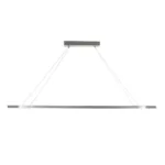 GLOBOSTAR® BOLIVAR 61273 Μοντέρνο Κρεμαστό Φωτιστικό Οροφής LED 54W 6210lm 360° AC 220-240V IP20 Ρυθμιζόμενο Λευκό CCT με Χειριστήριο από 2700K έως 6000K Dimmable - Lumileds SMD Chip - Νίκελ Βούρτσας - Μ120 x Π30 x Υ2cm - 3 Χρόνια Εγγύηση - Image 4