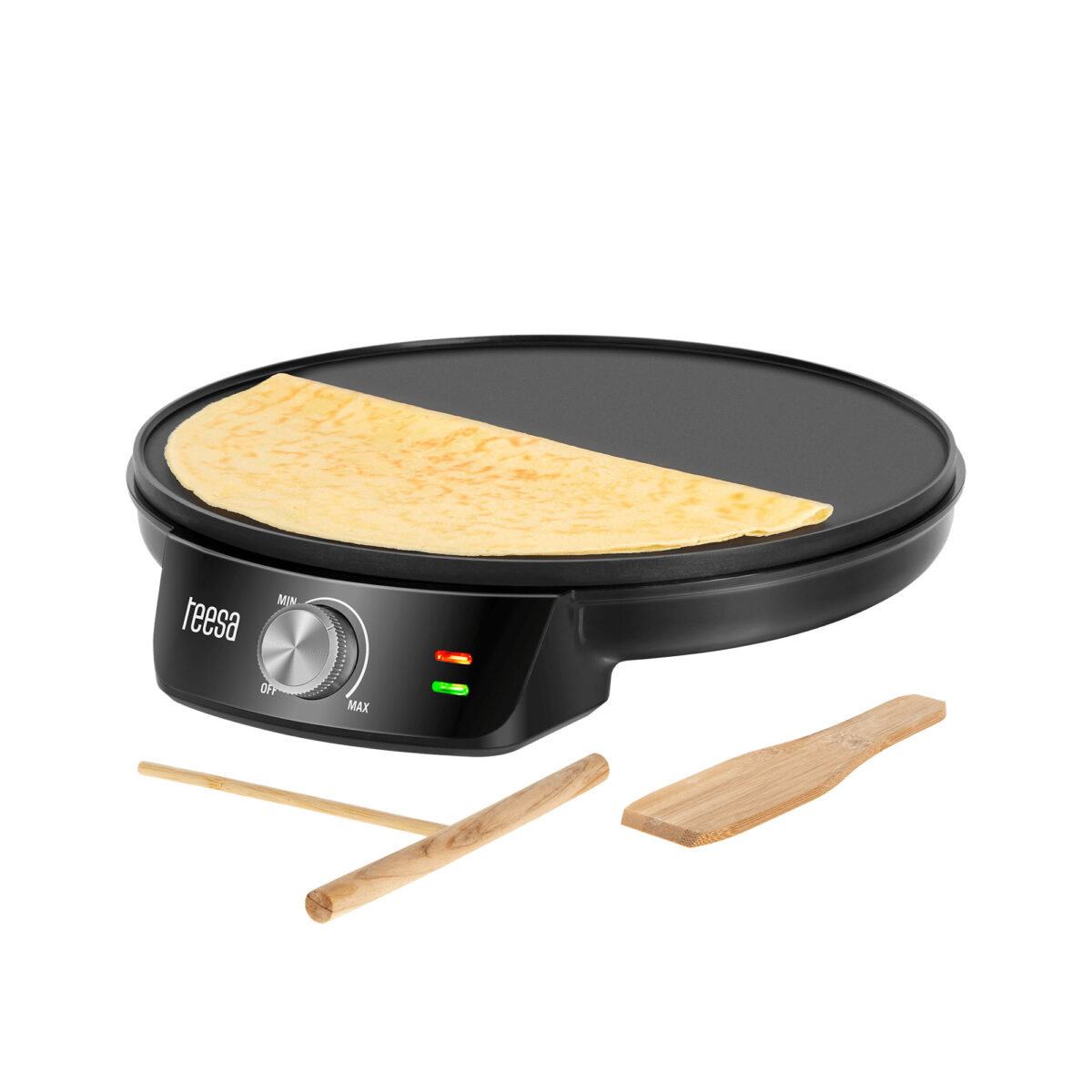 Κρεπιέρα 30cm μαύρη 1200W Teesa - Image 1
